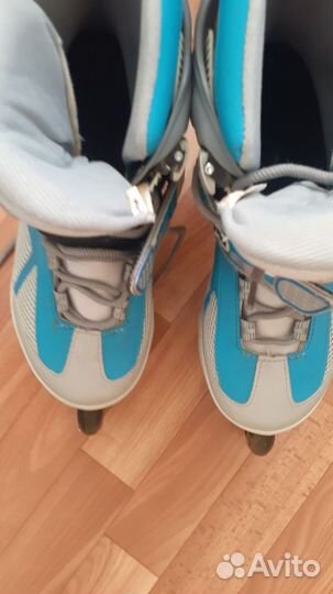 Роликовые коньки Larsen 34-37 + защита