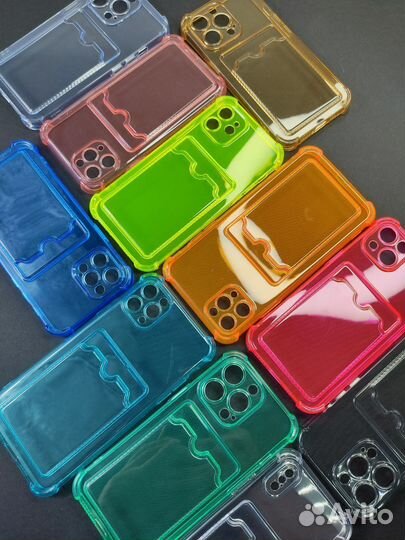 Чехол для iPhone с карманом для карт/картхолдером