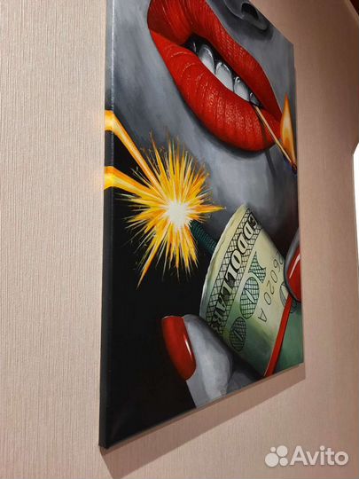 Интерьерная картина холст акрил