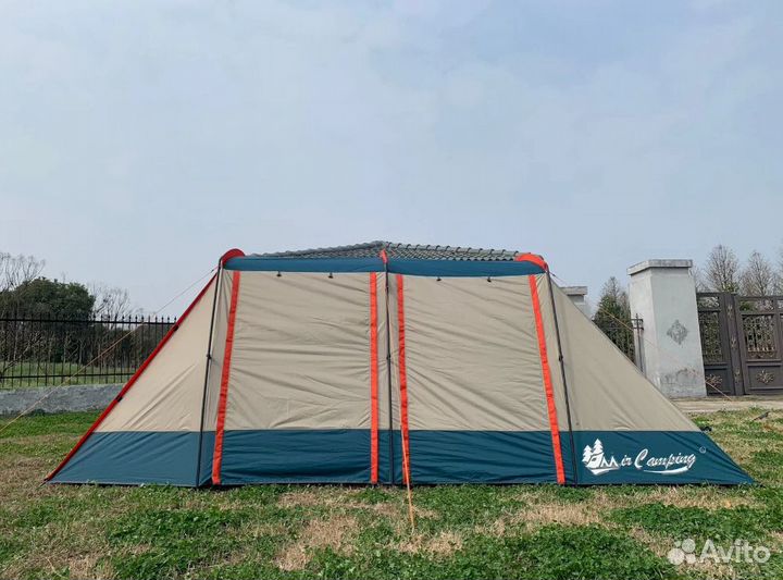 Палатка 4 местная с большим тамбуром ART-019