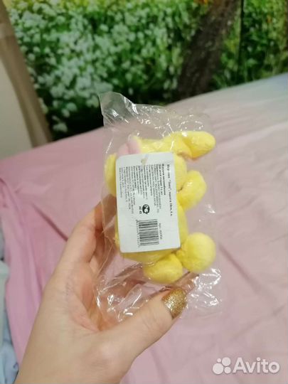 Мягкая игрушка заяц жёлтая love новая зайчик