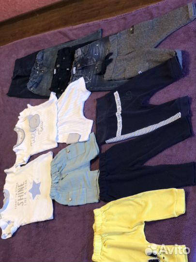Детские вещи пакетом от 6м-до 2 лет