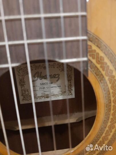 Классическая гитара ibanez ga6ce-am
