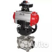 Кран шаровой DN.ru BV3232P(3pc) -FP-W-ISO-H Ду32 Ру63, полнопроходной, трехсоставной, нержавеющая ст