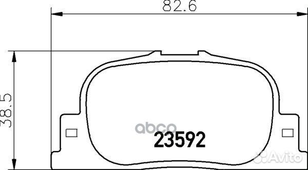 Колодки тормозные дисковые зад (PF-1431)