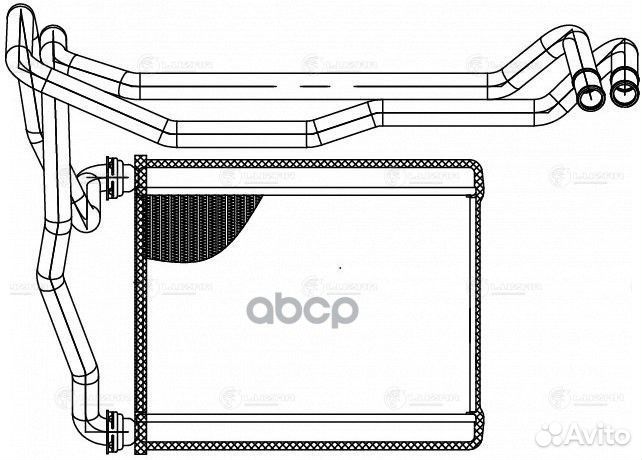 Радиатор отоп. для а/м Toyota RAV 4 (00) (LRh