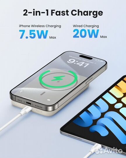 Power Bank ugreen для iPhone 10 000 мАч Новый