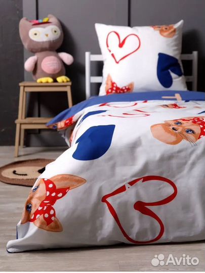 Постельное белье новое 1,5 хлопок