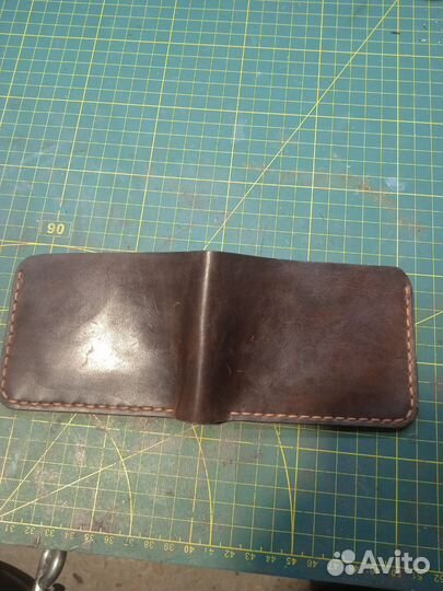 Кошелек мужской кожаный ручной работы