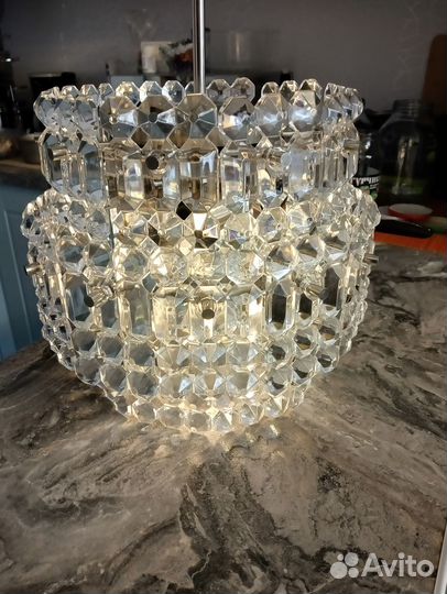 Стильная потолочная люстра из СССР