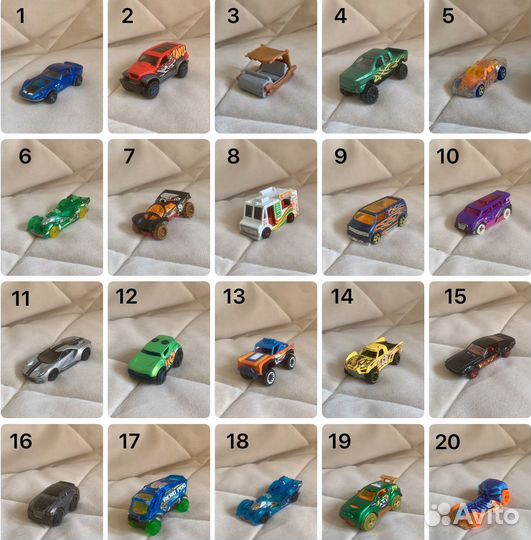 Hot Wheels, Welly распакованные