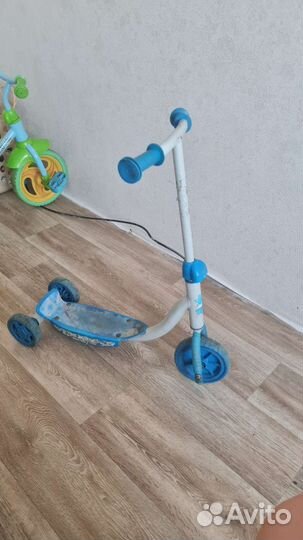 Детский трехколесный велосипед бу