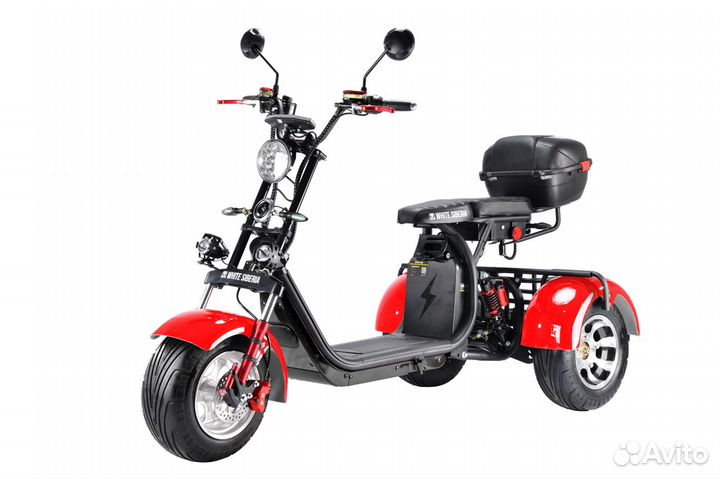 Электроскутер White Siberia PRO trike+3000W