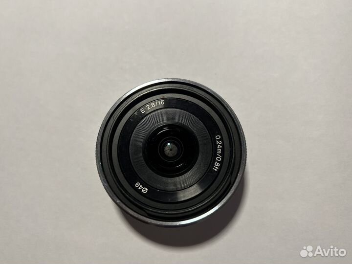 Обьектив Sony 16mm f/2.8 SEL16F28 широкоугольный