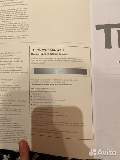 Учебник и рабочая тетрадь по английскому Think A2