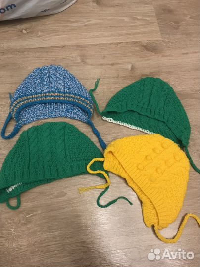 Шапка вязаная ручная работа детская