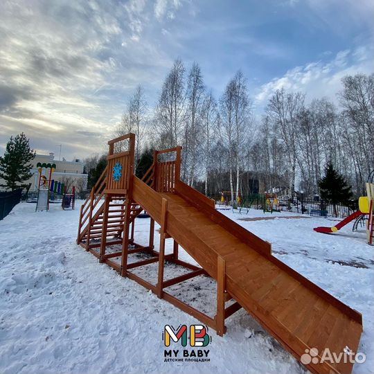 Зимняя горка Snow Fox start, скат 4 m