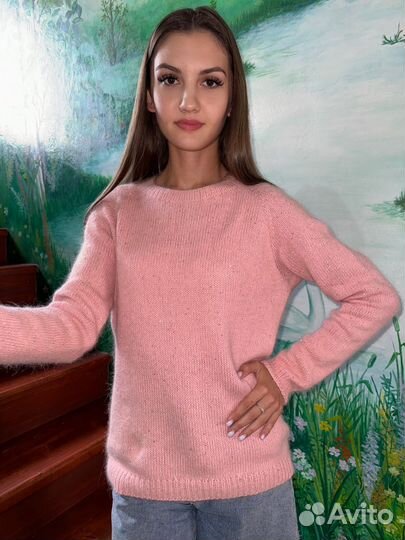 Кофточка, свитер, джемпер из ангоры ручной работы