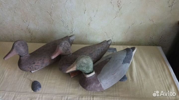 Чучела подсадных уток ручной работы и манки