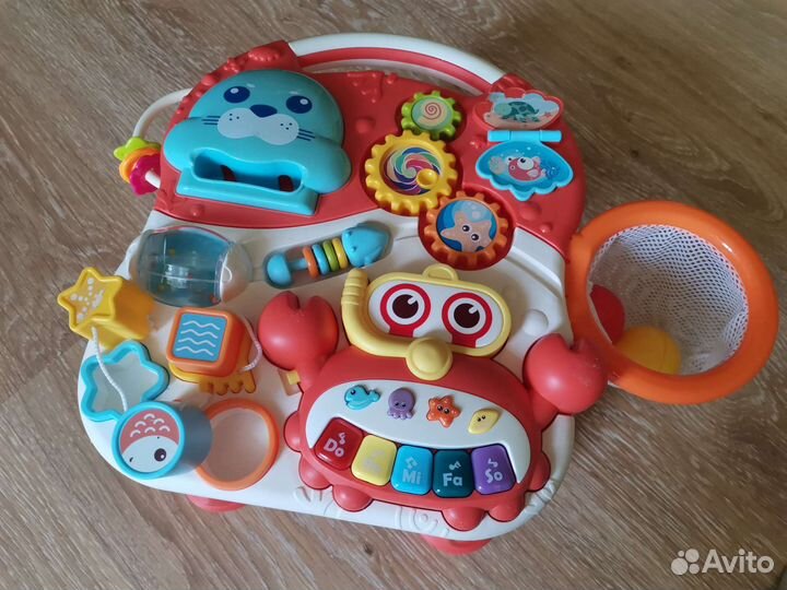 Развивающий стол, ходунки-каталка-столик