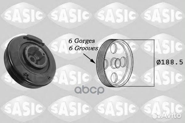Шкив коленвала 9001807 Sasic