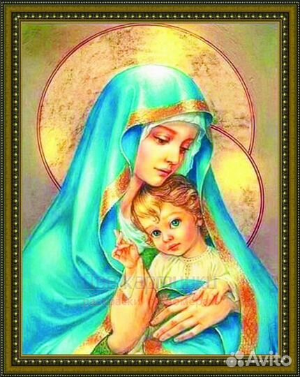 Алмазная мозаика 40x50 Дева Мария
