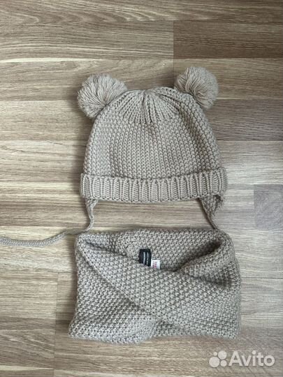Комплект шапка и шарф zara