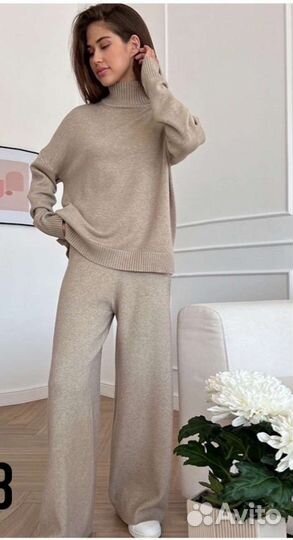 Кашемировый брючный костюм