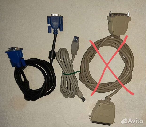 Кабель для пк: VGA, принтер USB
