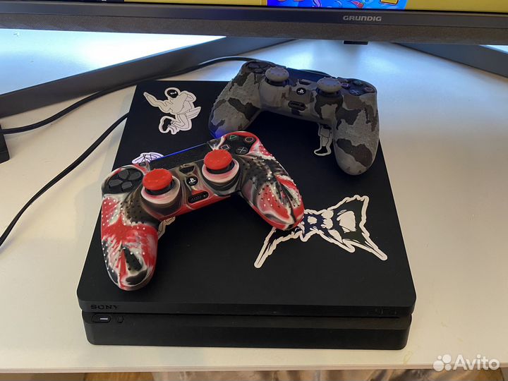 Sony playstation 4 slim с играми 1tb