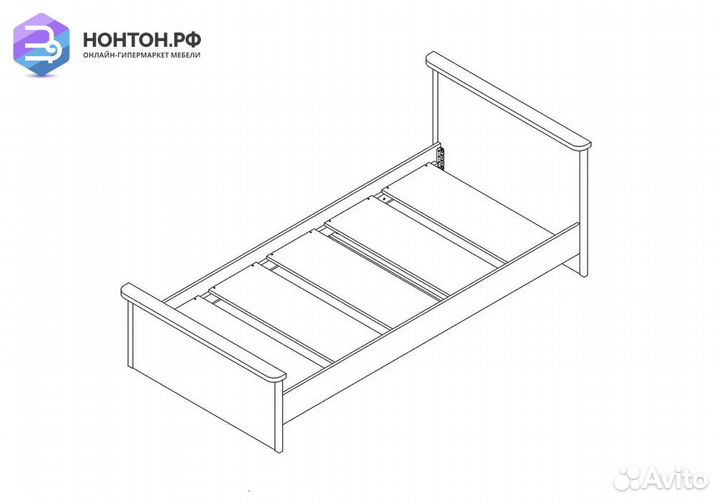 Кроватьтифанидубнебраска / белый