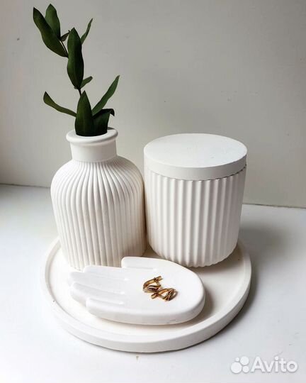 Подарочные наборы из гипса и свечей