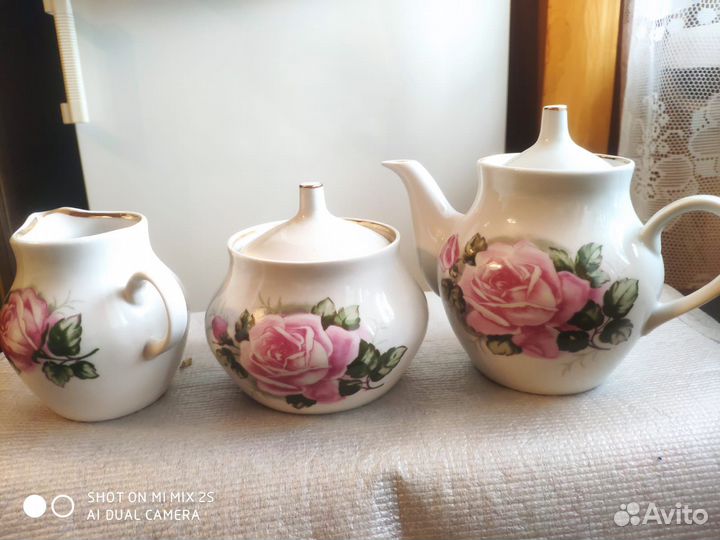 Чайный сервиз Розы, Дулёво 21 предмет