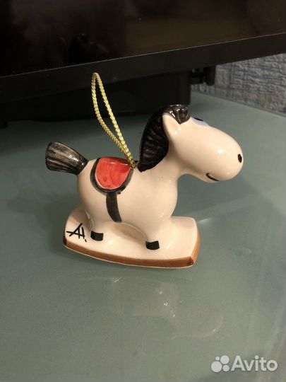 Елочная игрушка, лошадка