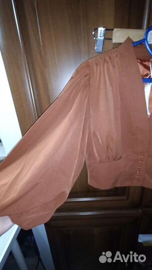 Блузка широкие рукава фонарики новая