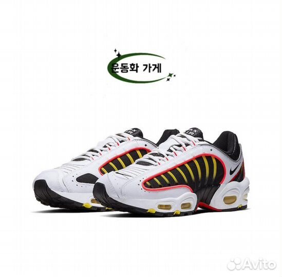 Nika Air Max Tailwind 4 White Black Crimson Yellow