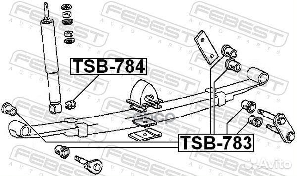 Втулка заднего амортизатора (toyota dyna 150/TO