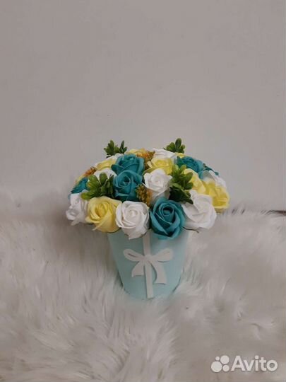 Букет из мыльных роз