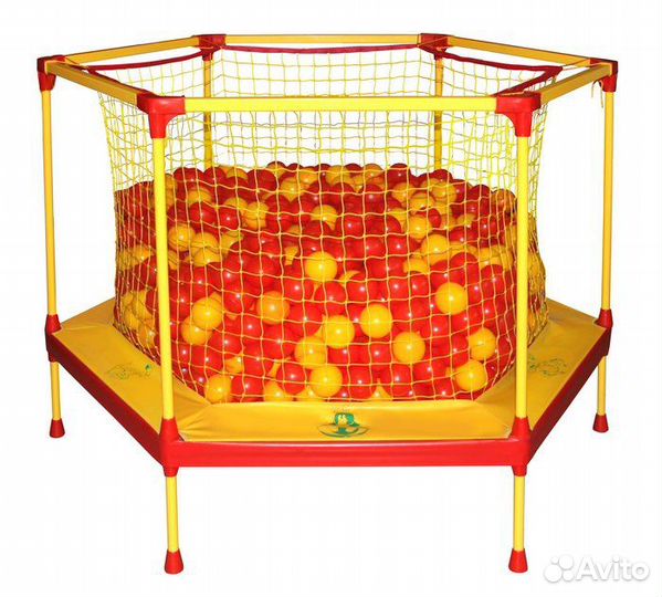 Батуты с сеткой, бассейны с шариками