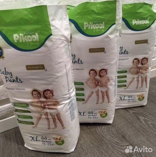 Подгузники-трусики Pikool Premium размер XL