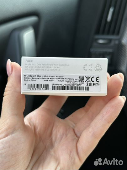 Блок питания apple 20w оригинальный (новый)