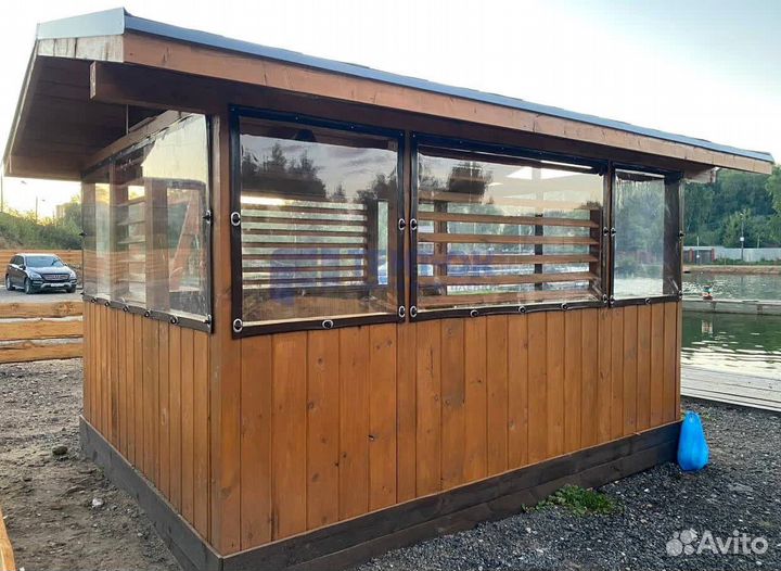 Жидкие окна для беседки