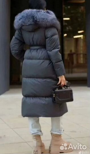 Пуховик с натуральным мехом в наличии 48-56