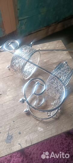 Хромированная подставка для бутылок