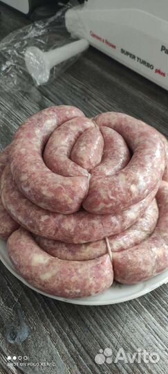 Домашняя колбаса, копченое мясо