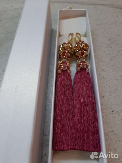 Серьги кисточки