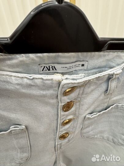 Джинсы zara 34