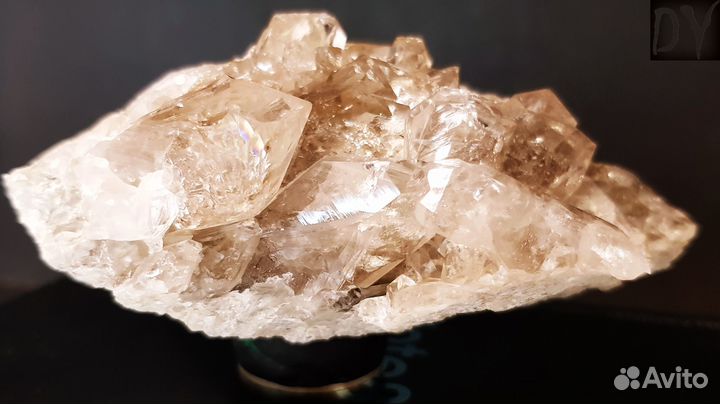 Горный хрусталь, Дымчатый кварц (Раухтопаз). Друза