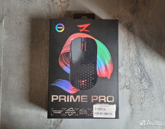 Беспроводная мышь Zet gaming prime pro 19000dpi