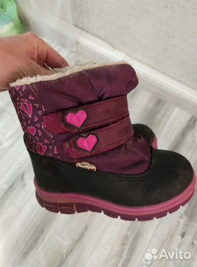 Зимний комбинезон для девочки 98 104+сапожки